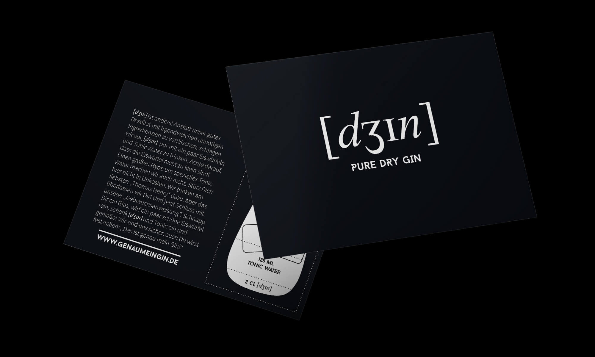 Schau und Horch Postkarte Dein Gin - Corporate Identity für [dʒɪn]